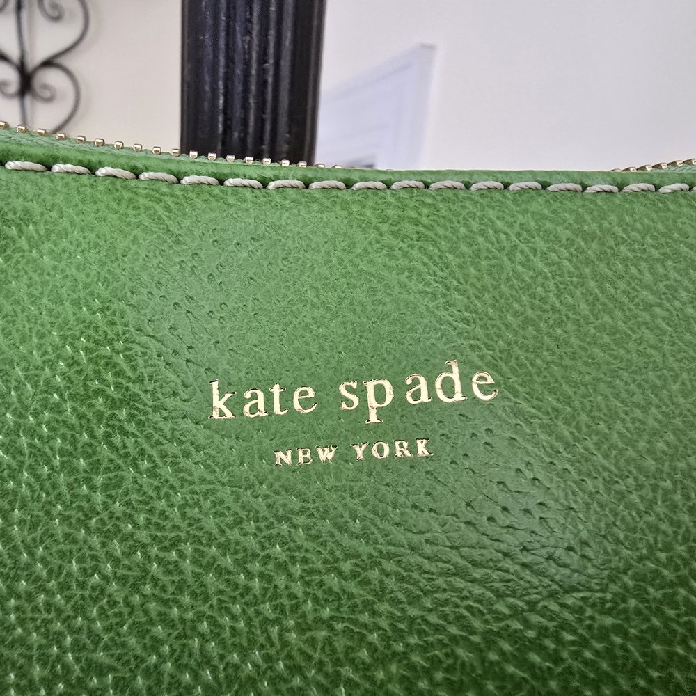 Kate Spade Green Leather Shoulder Bag - Picture 2 of 8
